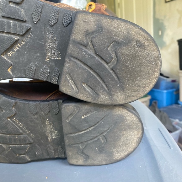 Red Wing Boots Mens Dynaforce Brown Leather Boots Safety Toe 4200 Size 11.5 B - Picture 9 of 11